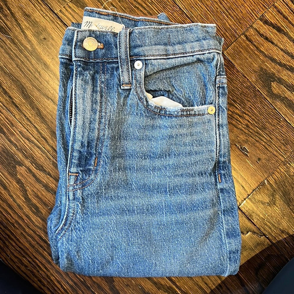 Madewell Womens high rise slim crop boyjean 24